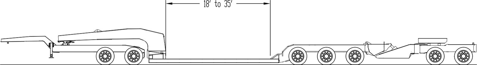 11 Axle Lowboy Trailer